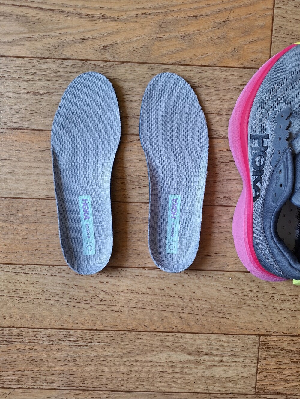 Hoka Bondi 8 Women's Castlerock Strawberry Size 8.5B - Picture 13 of 14